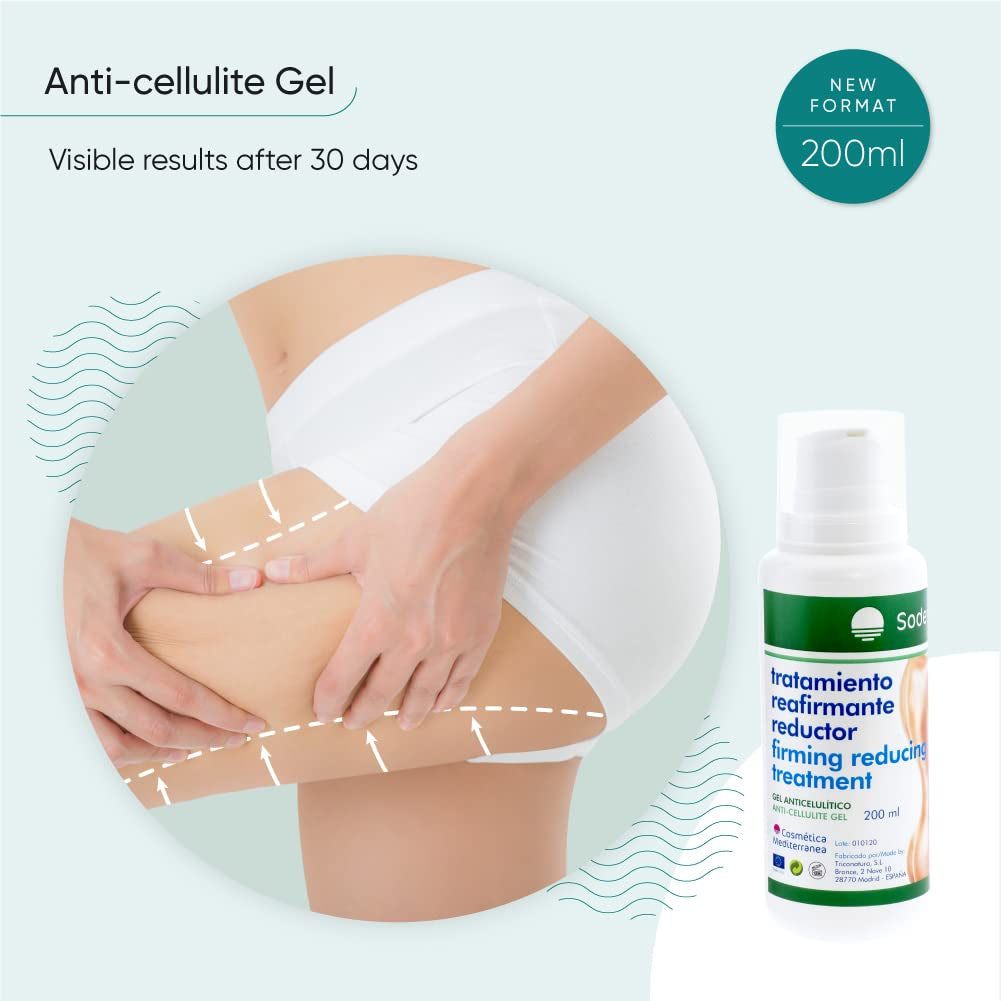 Anti Cellulite Cream | Cellulite Gel Cream Belly Cellulite | Women and Men | Cellulite Cream for Tummy, Hips and Buttocks, Ideal to Use with Cellulite Massage Tools (6,76 Fl Oz)
