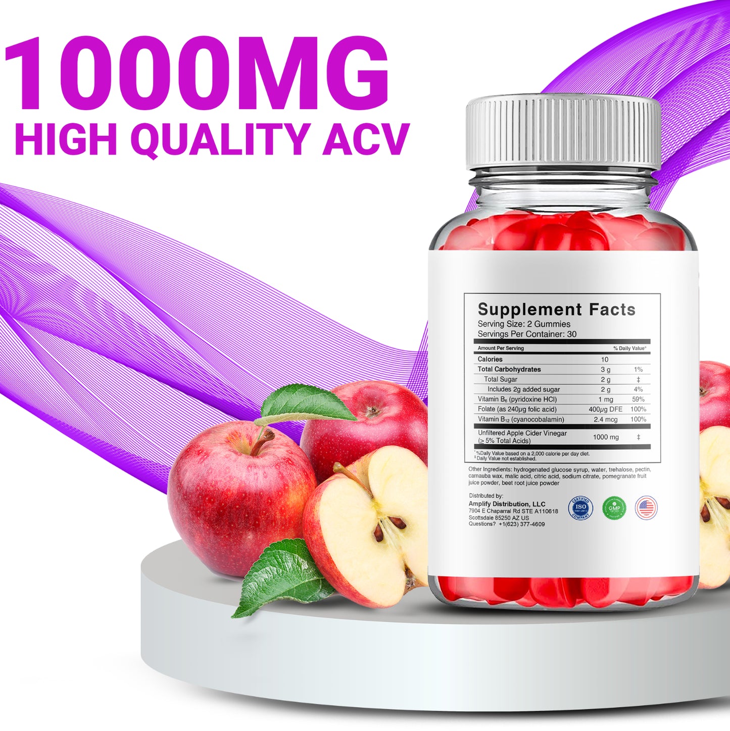 Smooth Biotics Gummies Smoothbiotics Skin & Gut Support (60 Gummies)