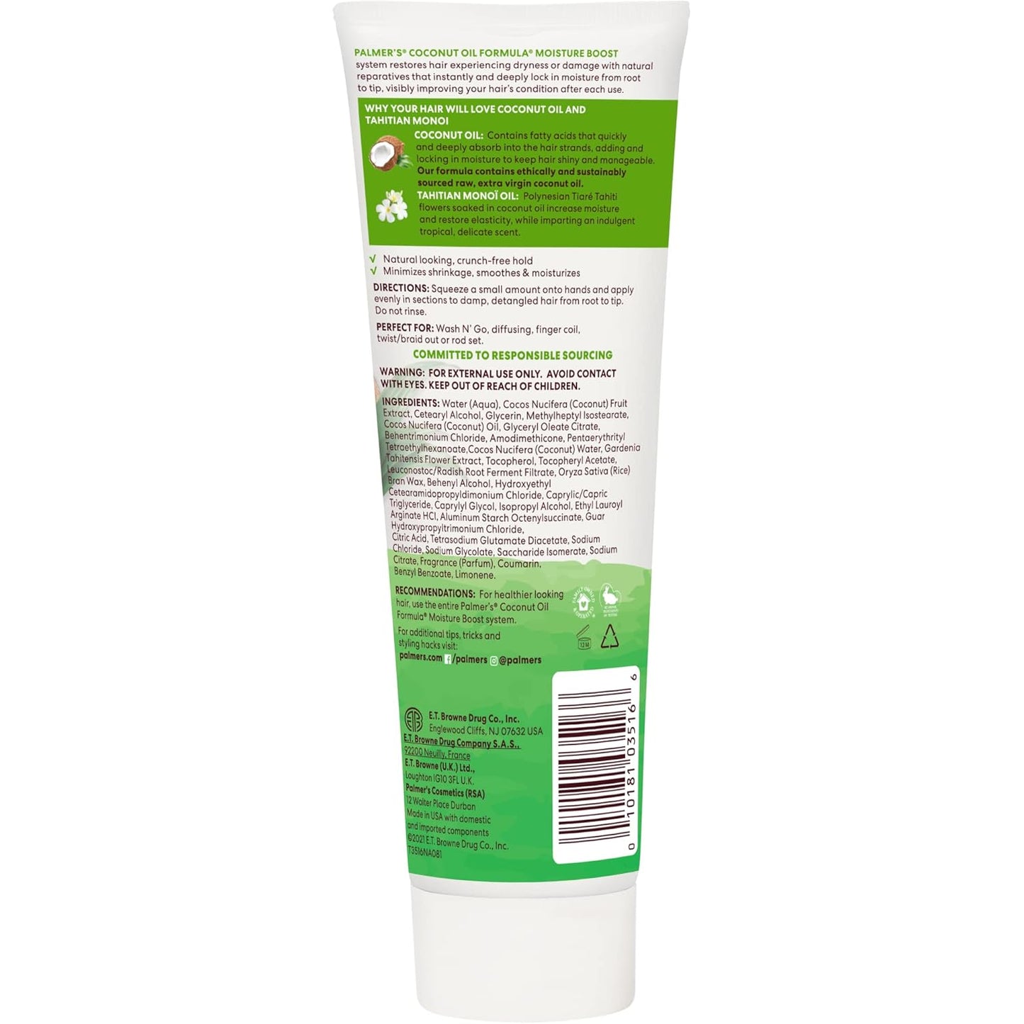 Coconut Oil Formula Moisture Boost Curl Whip Cream, 8.5 Oz.