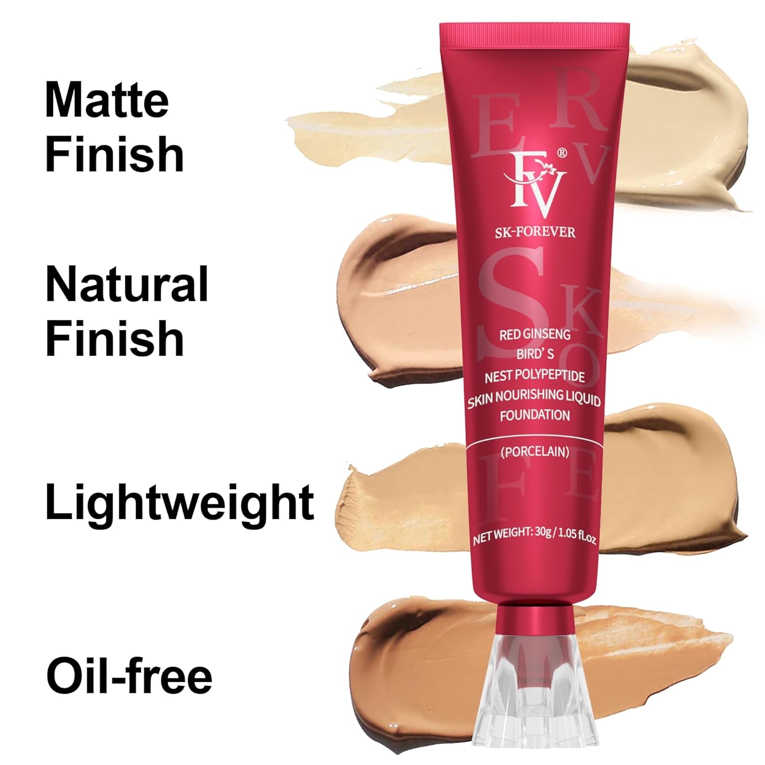 2 Pack Waterproof Foundation, Lightweight & Medium Coverage Foundation with Matte Finish, Oil Control Long Lasting Liquid Foundation Makeup for Oily Normal Skin (Toffee, 1.05 Fl.Oz)