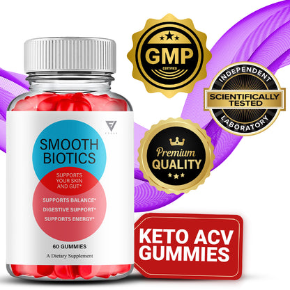 Smooth Biotics Gummies Smoothbiotics Skin & Gut Support (60 Gummies)
