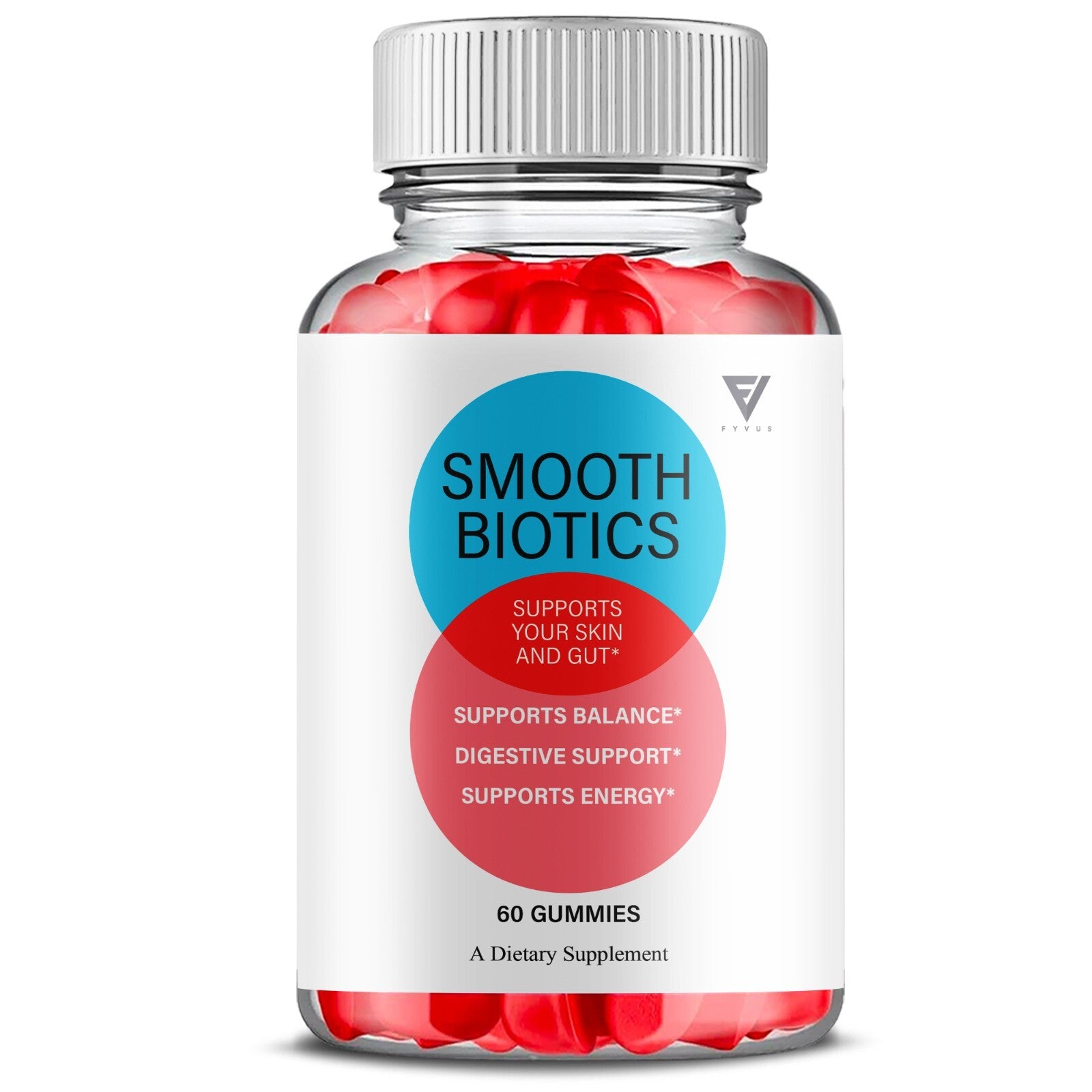 Smooth Biotics Gummies Smoothbiotics Skin & Gut Support (60 Gummies)