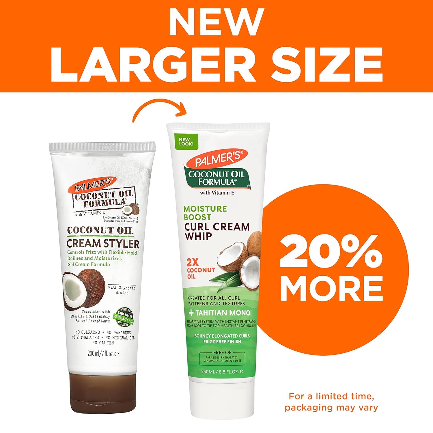 Coconut Oil Formula Moisture Boost Curl Whip Cream, 8.5 Oz.