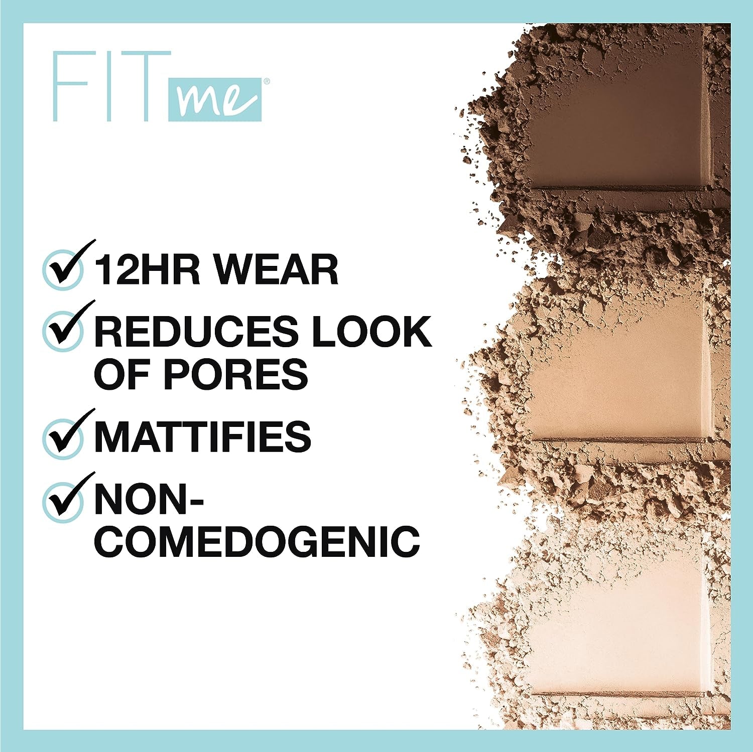 Fit Me Matte + Poreless Pressed Face Powder Makeup & Setting Powder, Classic Ivory 1 Count and Fair Ivory 1 Count