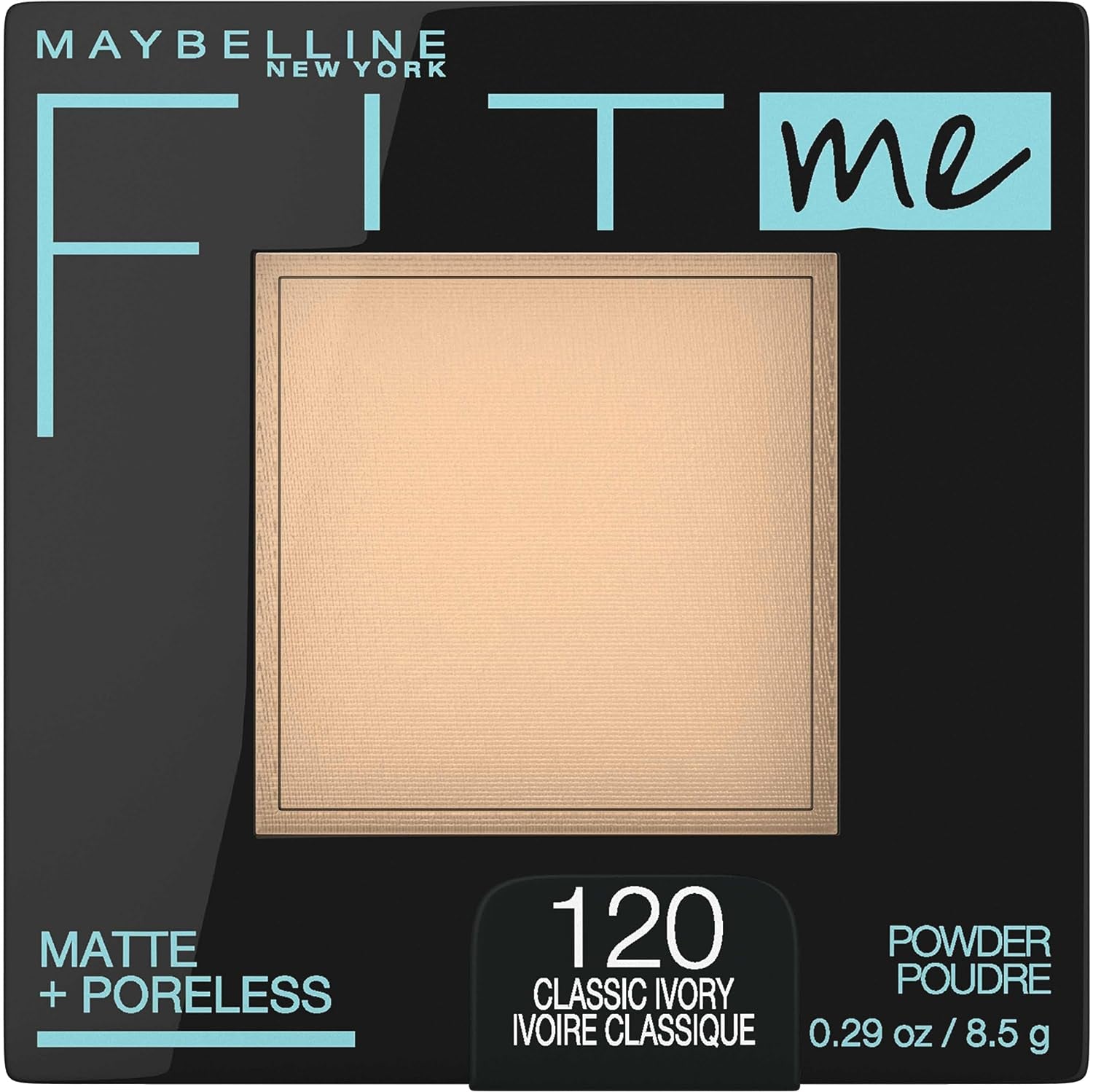 Fit Me Matte + Poreless Pressed Face Powder Makeup & Setting Powder, Classic Ivory 1 Count and Fair Ivory 1 Count