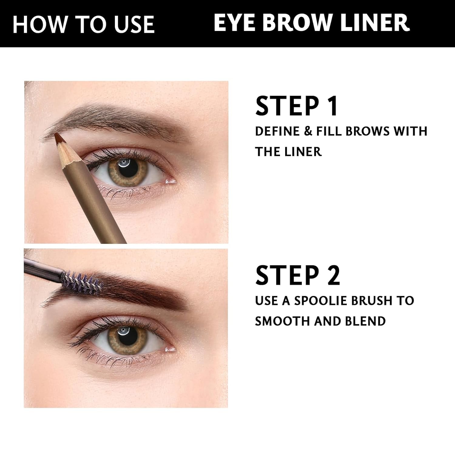 Long-Lasting Waterproof Eyebrow Liner, Makeup Brow Definer Pencil for Perfect Brows, Eye Makeup Smudge-Proof, Longwearing with Smooth Creamy Tip #22 Light Brown