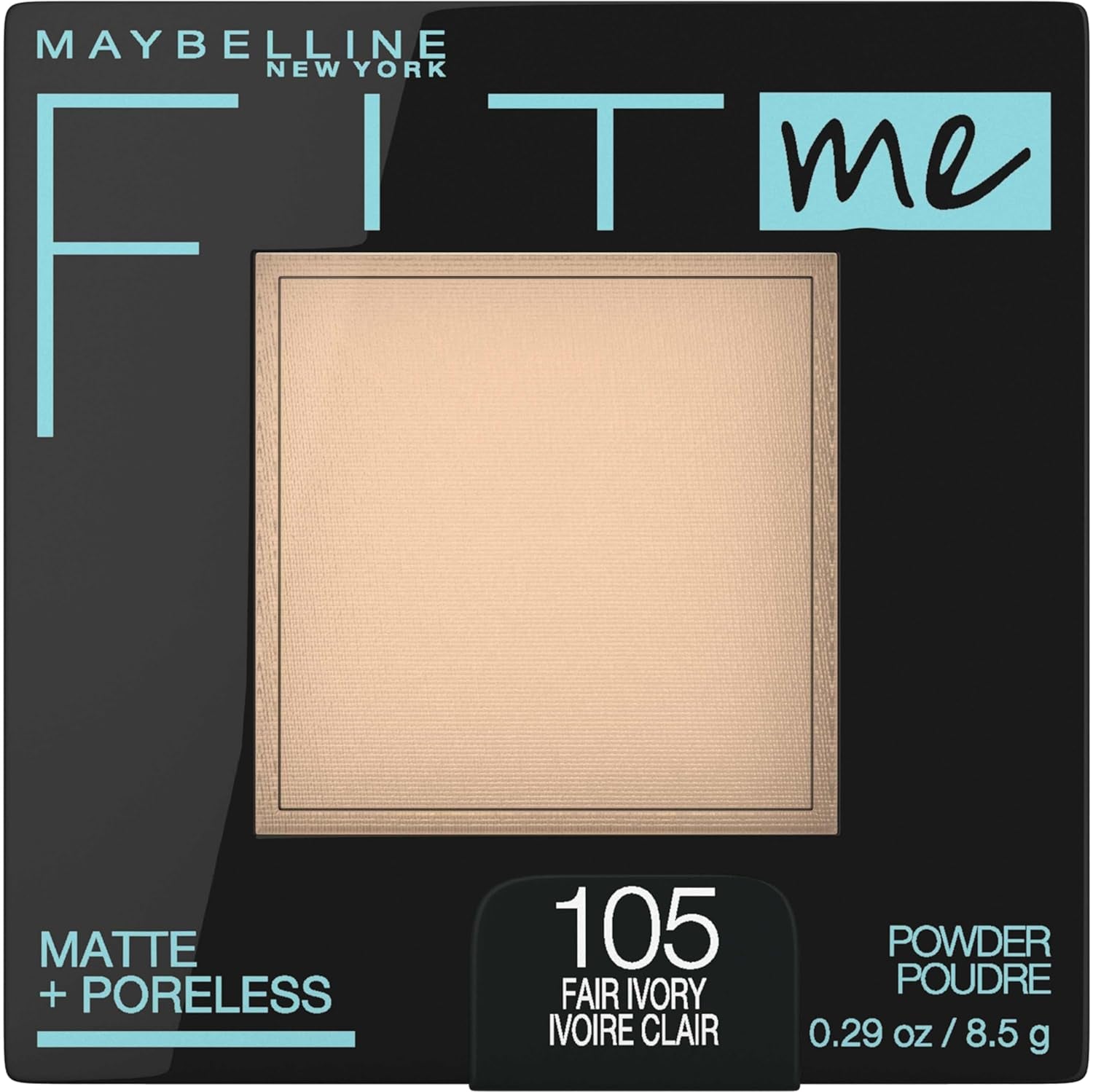 Fit Me Matte + Poreless Pressed Face Powder Makeup & Setting Powder, Classic Ivory 1 Count and Fair Ivory 1 Count